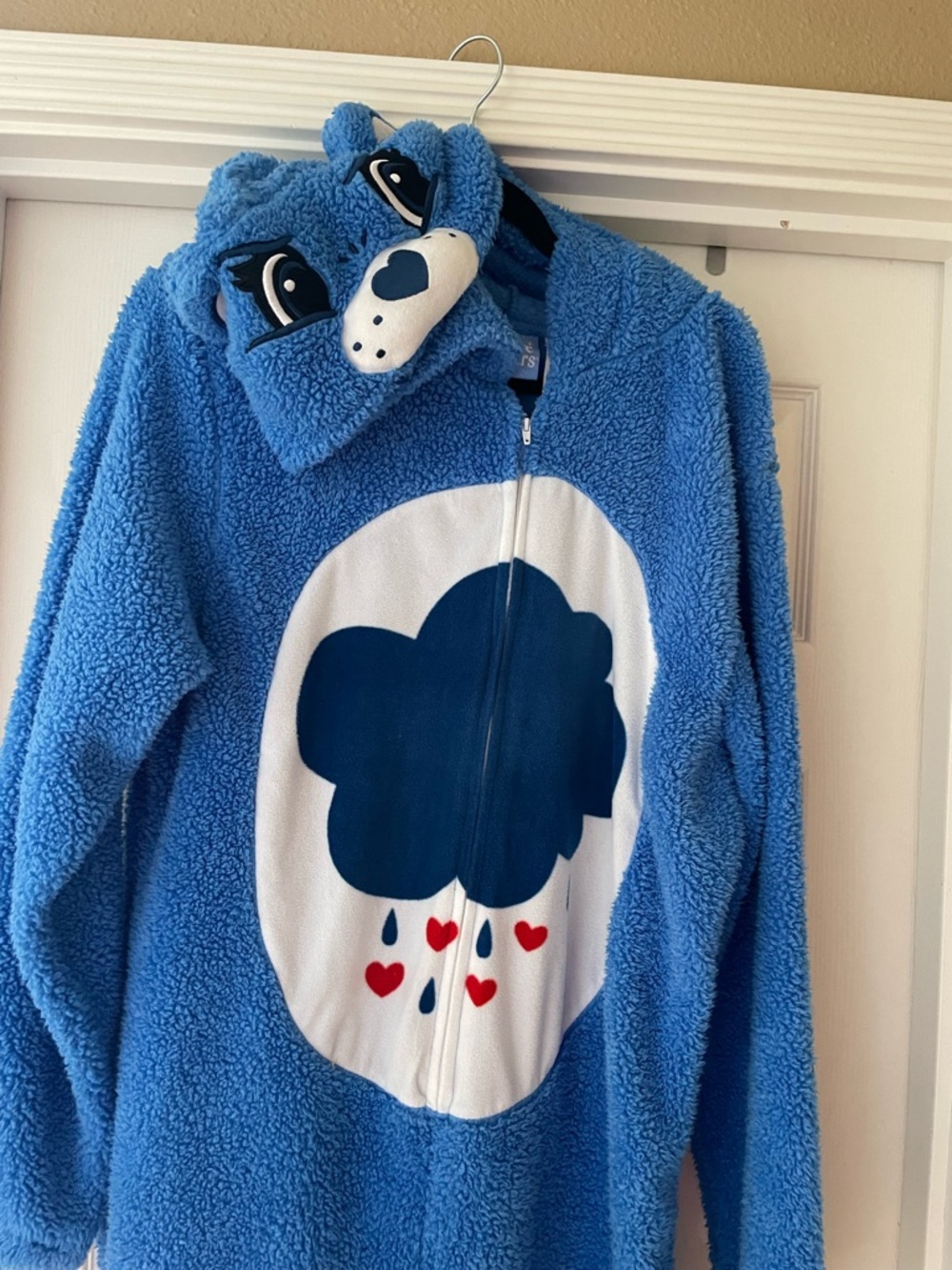 Care Bears Blue Grumpy Bear Blue Adult Onesie Size Large - Picture 4 of 12